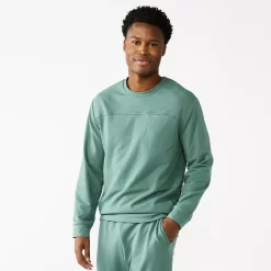 Men's Tek Gear® French-Terry Lounge Crew Sweatshirt -Active & Workout Clothes Store 5224226 Pine Orchard