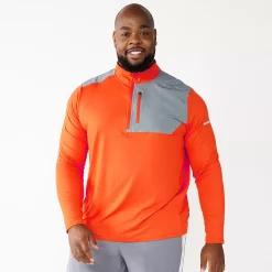 Big & Tall Tek Gear® Mixed Media Pullover 13 Big & Tall Tek Gear® Mixed Media Pullover -Active & Workout Clothes Store 5236923 Orange Lava