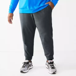 Big & Tall Tek Gear® French-Terry Joggers -Active & Workout Clothes Store 5240485 Hawk Grey Archroma