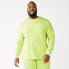 Big & Tall Tek Gear® French-Terry Lounge Crew Sweatshirt