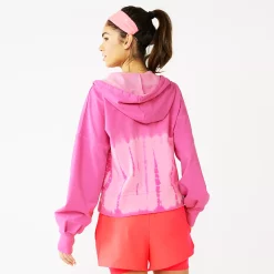 Women's Tek Gear® French Terry Crop Zip-Up Jacket -Active & Workout Clothes Store 5260235 ALT