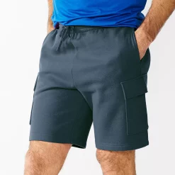 Men's Tek Gear® Ultra Soft Fleece Cargo Shorts -Active & Workout Clothes Store 5261254 Dark Blue