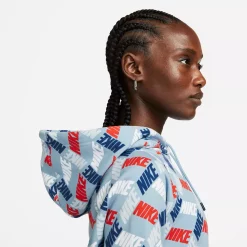 Women's Nike Sportswear Essentials Printed Hoodie 16 Women's Nike Sportswear Essentials Printed Hoodie -Active & Workout Clothes Store 5267092 ALT3