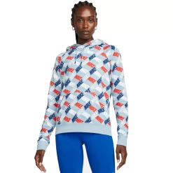 Women's Nike Sportswear Essentials Printed Hoodie 13 Women's Nike Sportswear Essentials Printed Hoodie -Active & Workout Clothes Store 5267092 Border Blue