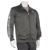 Big & Tall Champion® Scripted Tricot Track Jacket -Active & Workout Clothes Store 5358495 Dark Gray
