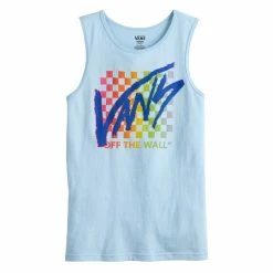 Boys 8-20 Vans Graphic Tank Top -Active & Workout Clothes Store 5474528 Baby Blue