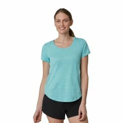 Women's Eddie Bauer Trail Performance Scoopneck Tee -Active & Workout Clothes Store 5498777 Cosmic Turq