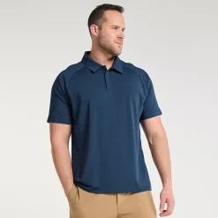 Big & Tall FLX Dynamic Comfort Polo -Active & Workout Clothes Store 5504618 Navy Water