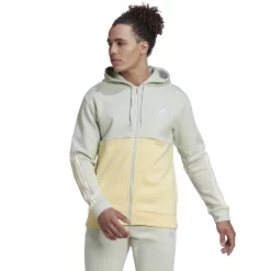 Men's adidas Colorblock Full-Zip Hoodie -Active & Workout Clothes Store 5517455 Linen Green