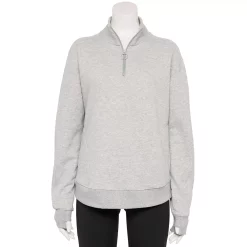 Women's Tek Gear® Quarter-Zip Ultrasoft Fleece Jacket -Active & Workout Clothes Store 5521867 Metro Heather