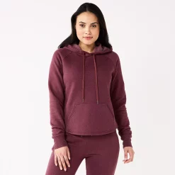 Women's Tek Gear® Ultrasoft Fleece Hoodie -Active & Workout Clothes Store 5522495 Night Sangria