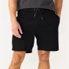 Men's Sonoma Goods For Life® 7" Flex-Wear Knit Jogger Shorts -Active & Workout Clothes Store 5523380 Black