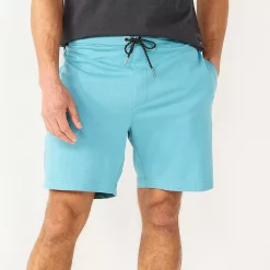 Men's Sonoma Goods For Life® 7" Flex-Wear Knit Jogger Shorts -Active & Workout Clothes Store 5523380 Teal