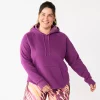 Plus Size Tek Gear® Ultrasoft Fleece Hoodie -Active & Workout Clothes Store 5527170 Ravishing Orchid
