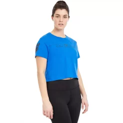Women's PSK Collective Logo Crop Tee -Active & Workout Clothes Store 5530483 Royal