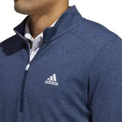 Men's adidas 3-Stripes Quarter-Zip Pullover Top -Active & Workout Clothes Store 5535416 ALT3
