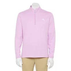 Men's adidas 3-Stripes Quarter-Zip Pullover Top -Active & Workout Clothes Store 5535416 Bliss Lilac