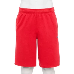 Men's Champion® 10-Inch Powerblend Fleece Shorts -Active & Workout Clothes Store 5537562 Scarlet