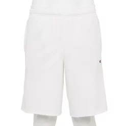Men's Champion® 10-Inch Powerblend Fleece Shorts -Active & Workout Clothes Store 5537562 White
