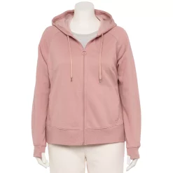 Plus Size Tek Gear® Ultrasoft Fleece Jacket -Active & Workout Clothes Store 5540291 Martini Rose