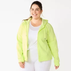 Plus Size Tek Gear® Ultrasoft Fleece Jacket -Active & Workout Clothes Store 5540291 Real Lemon