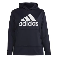 Plus Size adidas AEROREADY Big Logo Fleece Hoodie -Active & Workout Clothes Store 5542156 ALT5