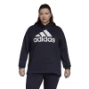Plus Size adidas AEROREADY Big Logo Fleece Hoodie -Active & Workout Clothes Store 5542156 Legend Ink White