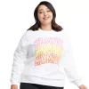 Women's Champion® Plus Powerblend Sweatshirt -Active & Workout Clothes Store 5542564