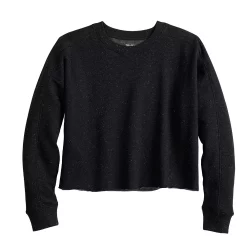 Women's Tek Gear® Ultrasoft Fleece Easy Crop Sweatshirt -Active & Workout Clothes Store 5543908 ALT2