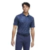 Men's adidas Ultimate365 Printed Polo -Active & Workout Clothes Store 5544143 Crew Navy