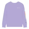 Girls 7-16 Champion® Overlap Repeat Fleece Sweatshirt 2 Girls 7-16 Champion® Overlap Repeat Fleece Sweatshirt -Active & Workout Clothes Store 5548554 Lilac
