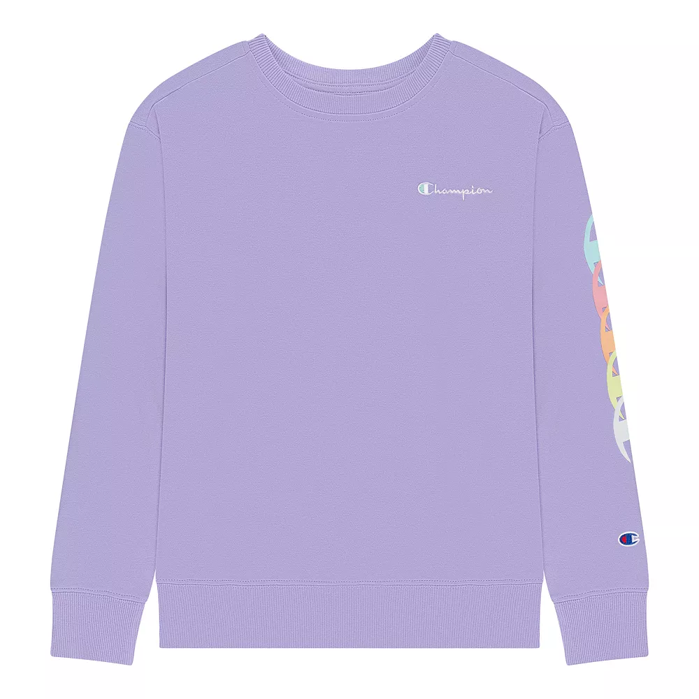 Girls 7-16 Champion® Overlap Repeat Fleece Sweatshirt 3 Girls 7-16 Champion® Overlap Repeat Fleece Sweatshirt