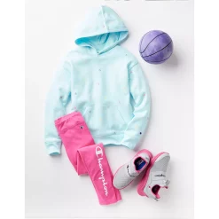 Girls 7-16 Champion® Tossed C Logo Fleece Hoodie -Active & Workout Clothes Store 5548560 ALT2