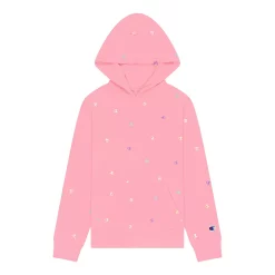 Girls 7-16 Champion® Tossed C Logo Fleece Hoodie -Active & Workout Clothes Store 5548560 Guava Pink