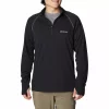 Men's Columbia Narrows Pointe™ Half-Zip Top -Active & Workout Clothes Store 5549591 Black