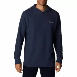Men's Columbia Pine Peak™ II Waffle Hoodie -Active & Workout Clothes Store 5550869 Collegiate Navy
