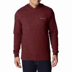 Men's Columbia Pine Peak™ II Waffle Hoodie -Active & Workout Clothes Store 5550869 Elderberry