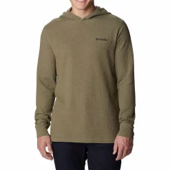 Men's Columbia Pine Peak™ II Waffle Hoodie -Active & Workout Clothes Store 5550869 Stone Green