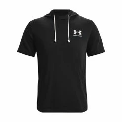 Men's Under Armour Rival Terry Short Sleeve Hoodie -Active & Workout Clothes Store 5552450 ALT4
