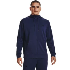 Men's Under Armour Full-Zip Fleece Hoodie -Active & Workout Clothes Store 5553047 Midnight Navy