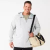 Big & Tall FLX Lined Fleece Full-Zip Hoodie -Active & Workout Clothes Store 5554695 Flint Gray Heather