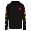 Boys 8-20 adidas Badge of Sport Hooded Tee -Active & Workout Clothes Store 5556637 Blk Multi