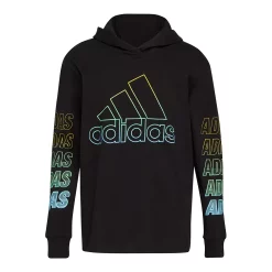 Boys 8-20 adidas Fast Hooded Tee -Active & Workout Clothes Store 5556646 Blk Multi