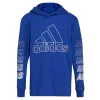 Boys 8-20 adidas Fast Hooded Tee -Active & Workout Clothes Store 5556646 Brite Blu