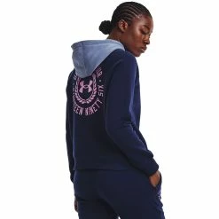 Women's Under Armour Rival Fleece Colorblock Hoodie -Active & Workout Clothes Store 5556876 ALT