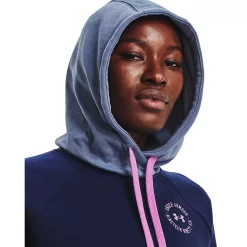 Women's Under Armour Rival Fleece Colorblock Hoodie -Active & Workout Clothes Store 5556876 ALT3