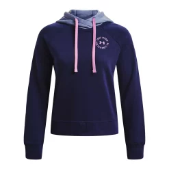Women's Under Armour Rival Fleece Colorblock Hoodie -Active & Workout Clothes Store 5556876 ALT4