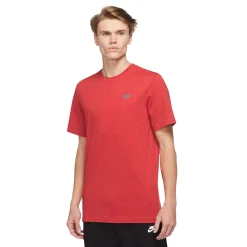 Men's Nike Sportswear Club Tee -Active & Workout Clothes Store 5557325 Light Crimson