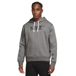 Men's Nike Brushed Back Fleece Pullover Hoodie -Active & Workout Clothes Store 5557410 Dark Grey Heather