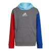 Boys 8-20 adidas Freestyle Fleece Hoodie -Active & Workout Clothes Store 5558660 Gray Multi